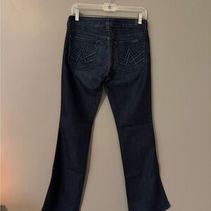 7 For All Mankind Dark Indigo Flare Jeans